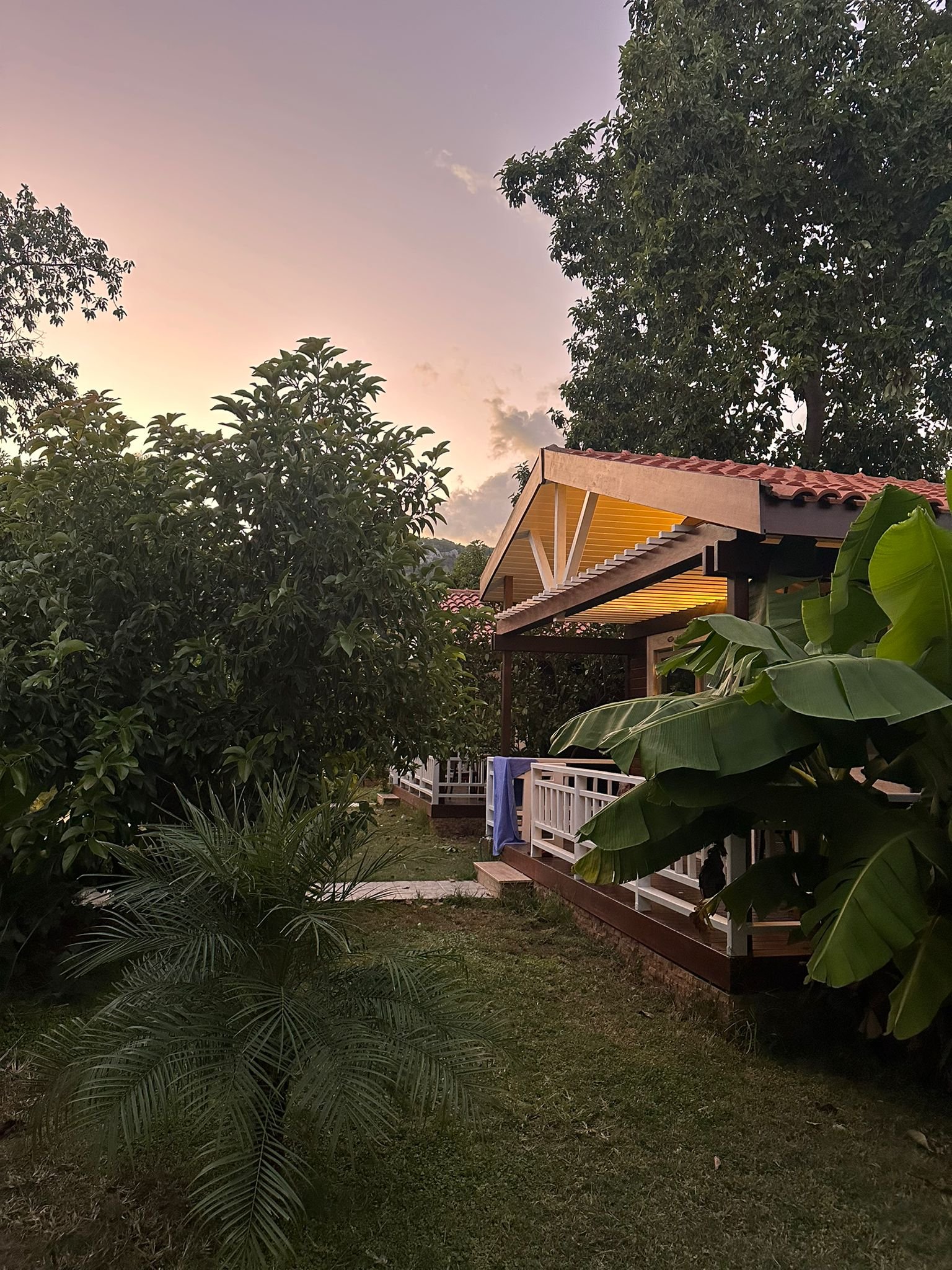 Bungalow at golden hour